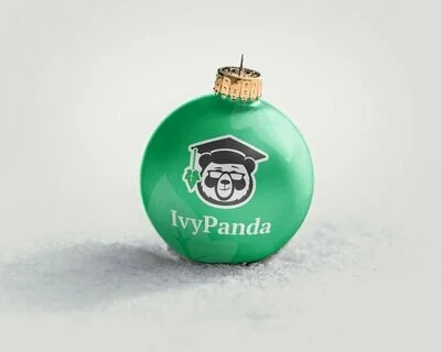 IvyPanda Branded Christmas Ornament Green