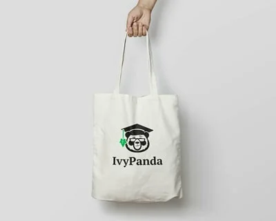 IvyPanda Branded Shopping Bag White